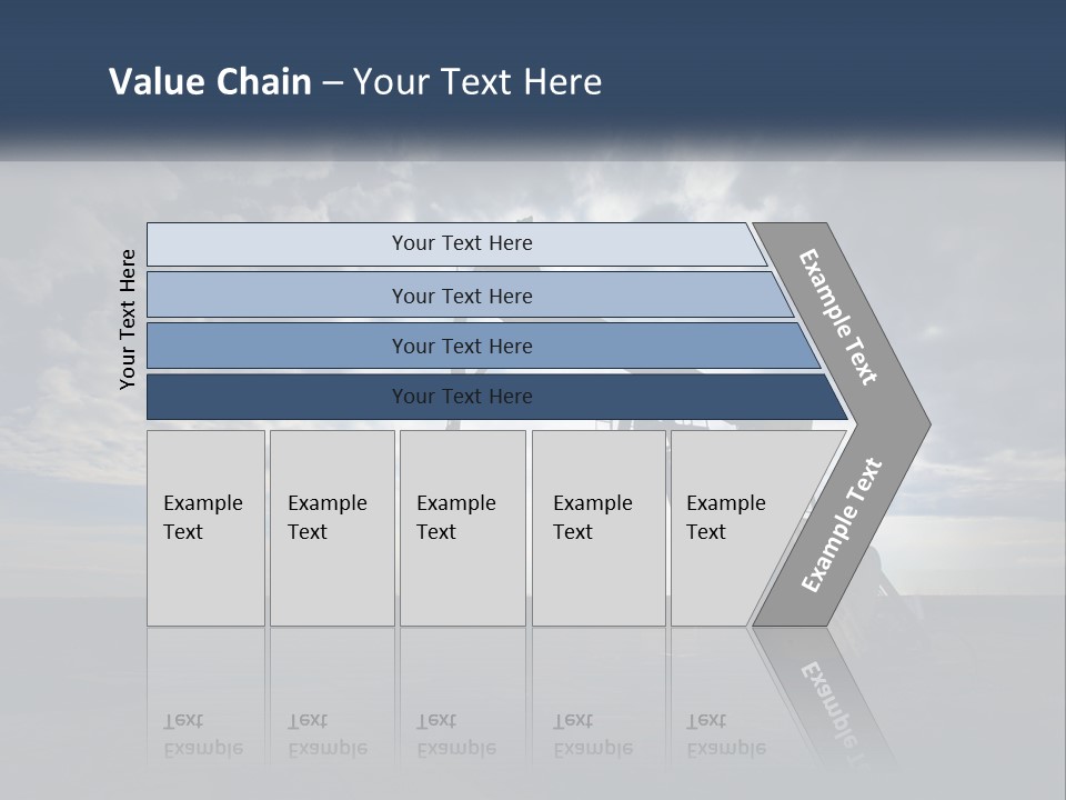 An Oil Pump In The Middle Of A Field PowerPoint Template
