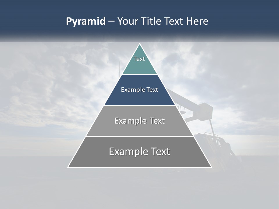 An Oil Pump In The Middle Of A Field PowerPoint Template