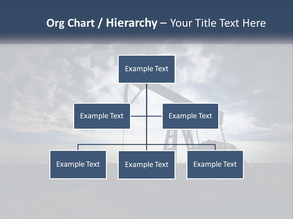 An Oil Pump In The Middle Of A Field PowerPoint Template