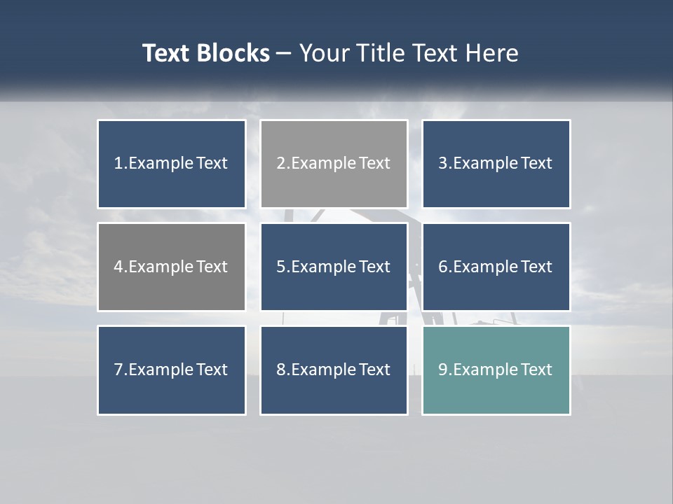 An Oil Pump In The Middle Of A Field PowerPoint Template