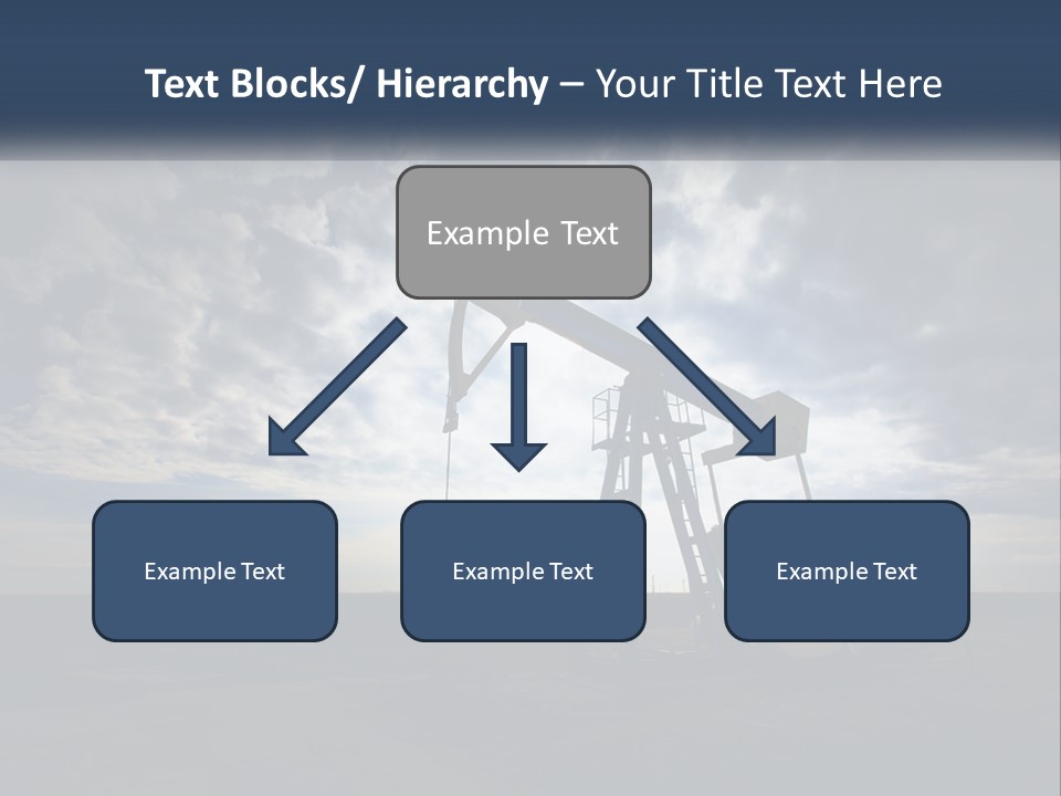 An Oil Pump In The Middle Of A Field PowerPoint Template