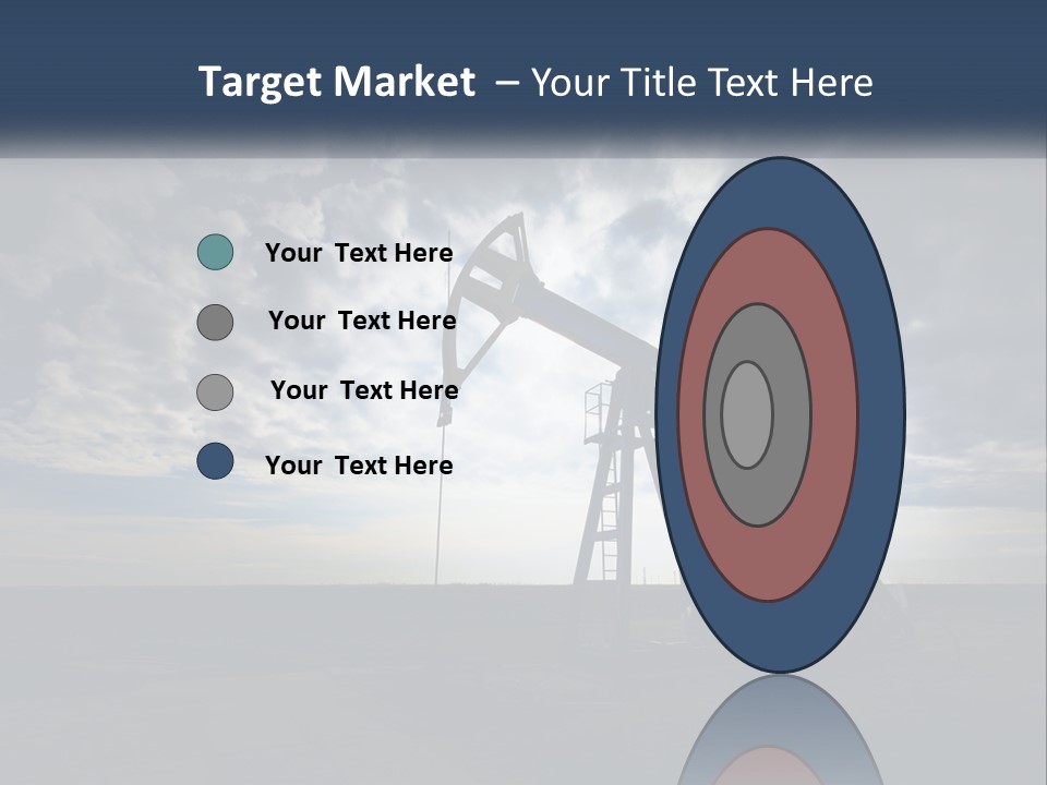 An Oil Pump In The Middle Of A Field PowerPoint Template