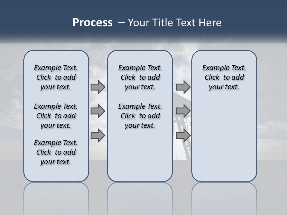 An Oil Pump In The Middle Of A Field PowerPoint Template