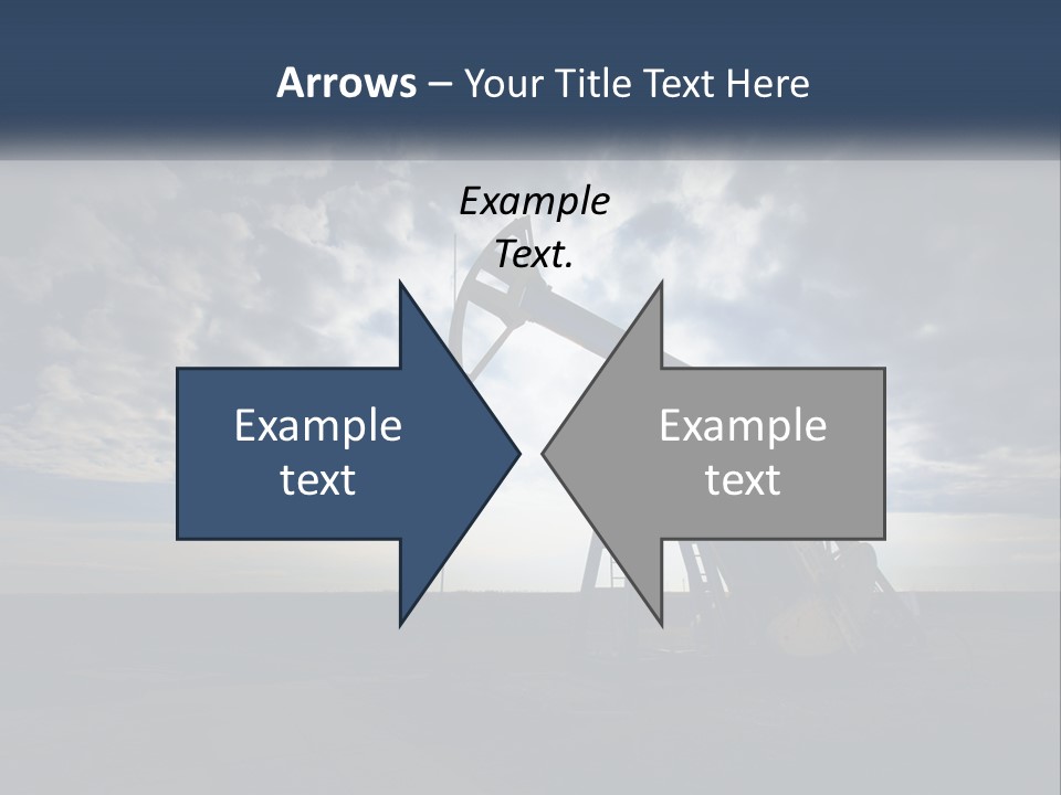 An Oil Pump In The Middle Of A Field PowerPoint Template