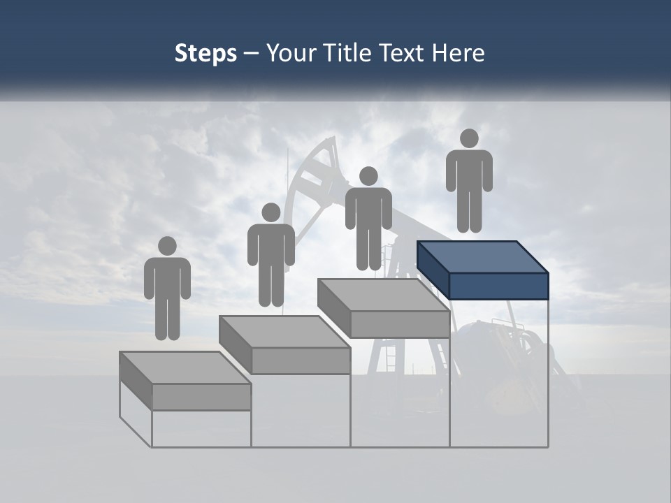 An Oil Pump In The Middle Of A Field PowerPoint Template