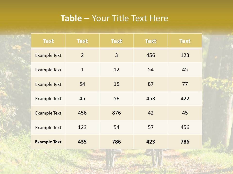 A Couple Of People Riding Bikes Down A Road PowerPoint Template