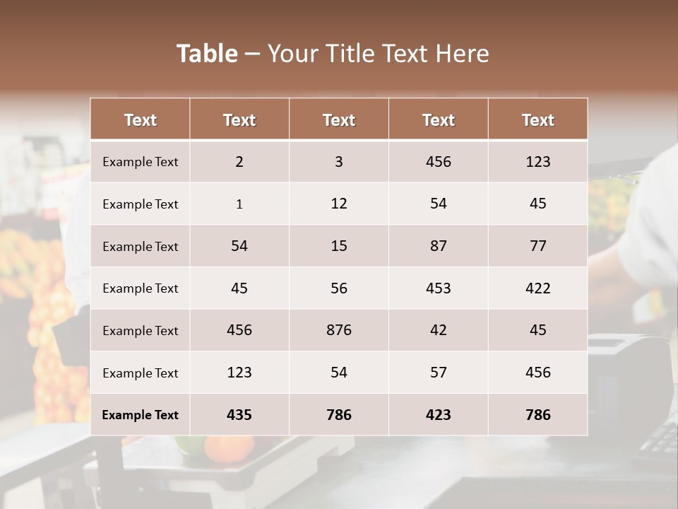 A Group Of People Standing Around A Cash Register PowerPoint Template