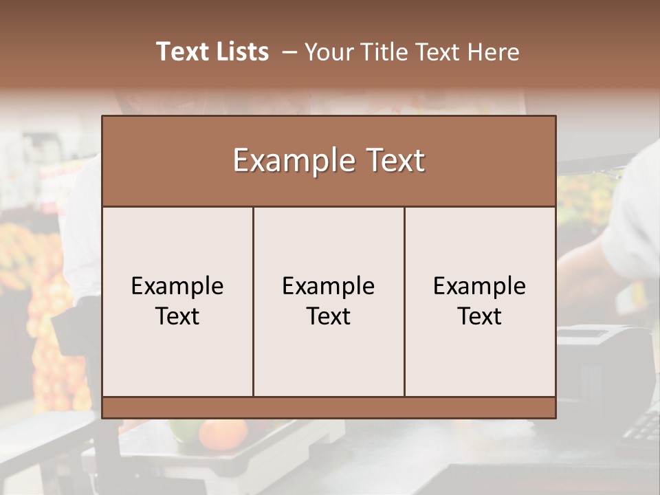 A Group Of People Standing Around A Cash Register PowerPoint Template