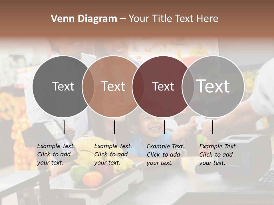 A Group Of People Standing Around A Cash Register PowerPoint Template