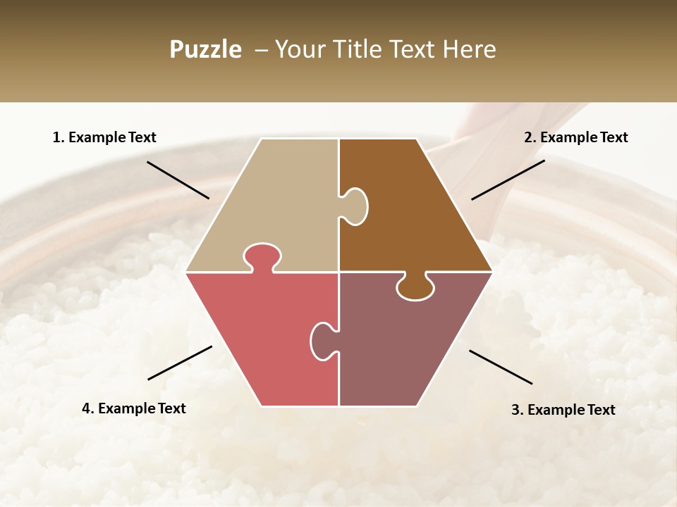 A Person Scooping Rice Out Of A Wooden Bowl PowerPoint Template