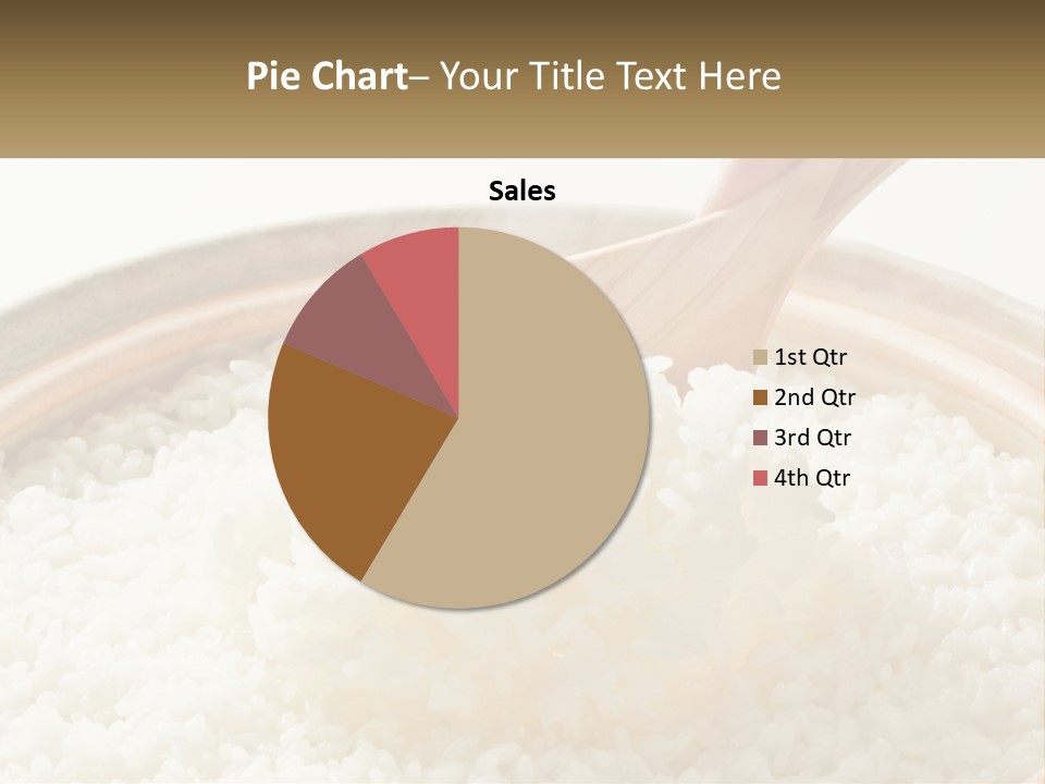 A Person Scooping Rice Out Of A Wooden Bowl PowerPoint Template