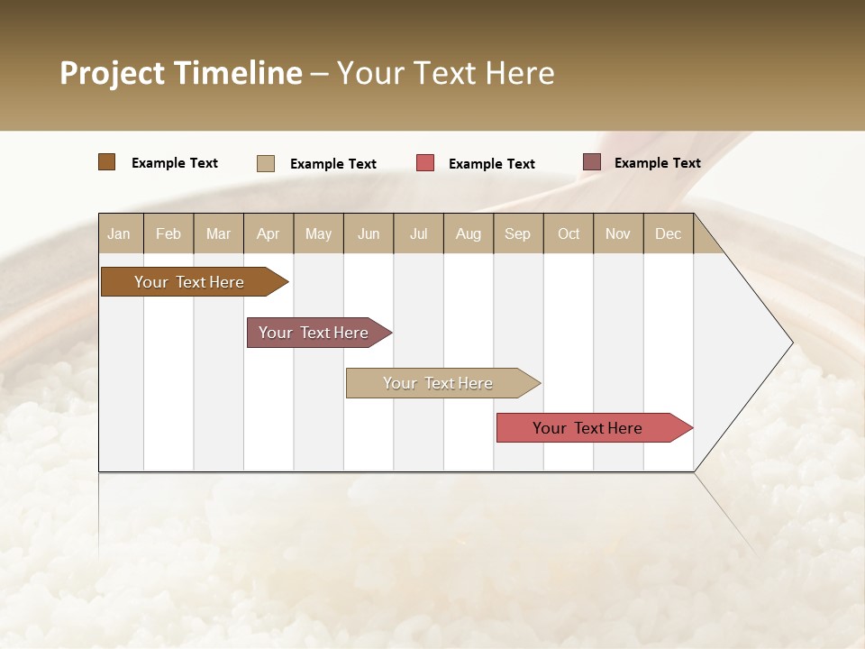 A Person Scooping Rice Out Of A Wooden Bowl PowerPoint Template