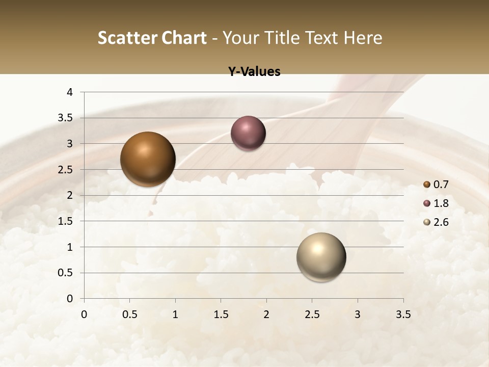 A Person Scooping Rice Out Of A Wooden Bowl PowerPoint Template