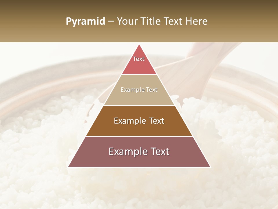 A Person Scooping Rice Out Of A Wooden Bowl PowerPoint Template