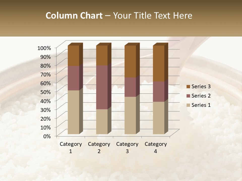 A Person Scooping Rice Out Of A Wooden Bowl PowerPoint Template