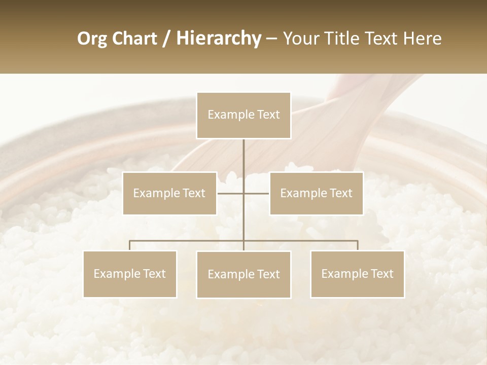 A Person Scooping Rice Out Of A Wooden Bowl PowerPoint Template