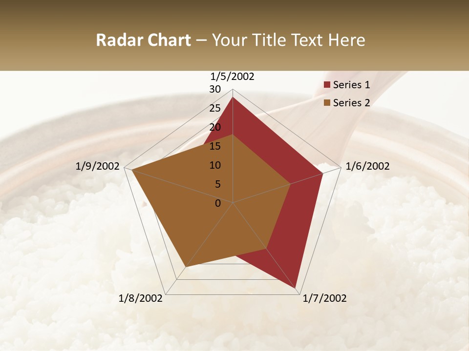 A Person Scooping Rice Out Of A Wooden Bowl PowerPoint Template