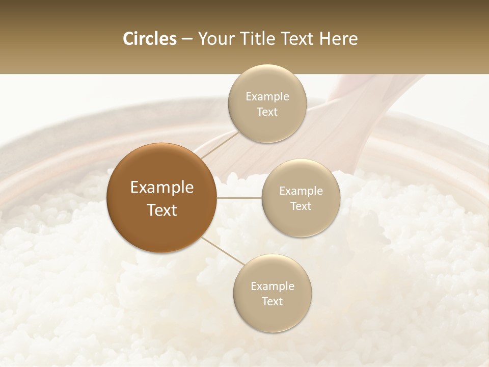 A Person Scooping Rice Out Of A Wooden Bowl PowerPoint Template
