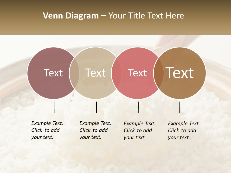 A Person Scooping Rice Out Of A Wooden Bowl PowerPoint Template