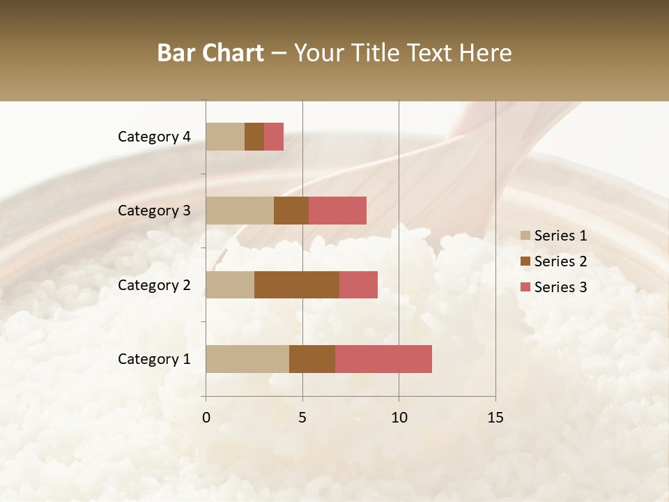 A Person Scooping Rice Out Of A Wooden Bowl PowerPoint Template
