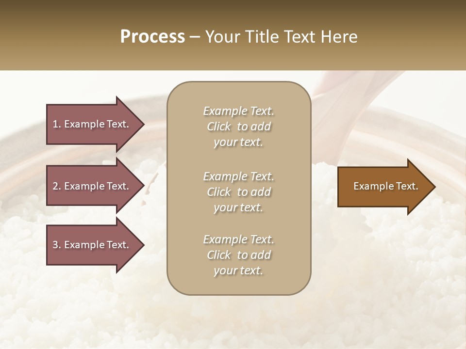 A Person Scooping Rice Out Of A Wooden Bowl PowerPoint Template