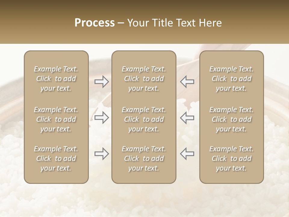A Person Scooping Rice Out Of A Wooden Bowl PowerPoint Template