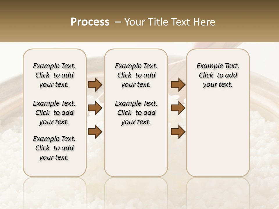 A Person Scooping Rice Out Of A Wooden Bowl PowerPoint Template