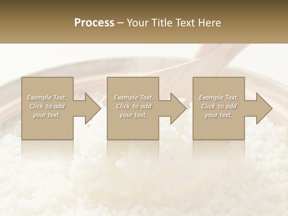 A Person Scooping Rice Out Of A Wooden Bowl PowerPoint Template