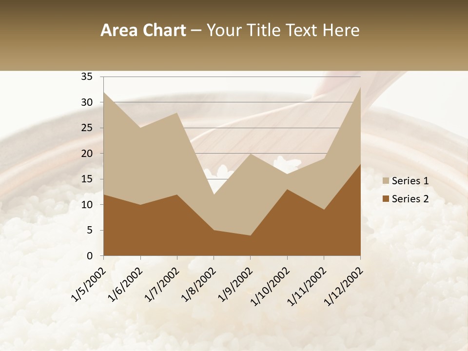A Person Scooping Rice Out Of A Wooden Bowl PowerPoint Template