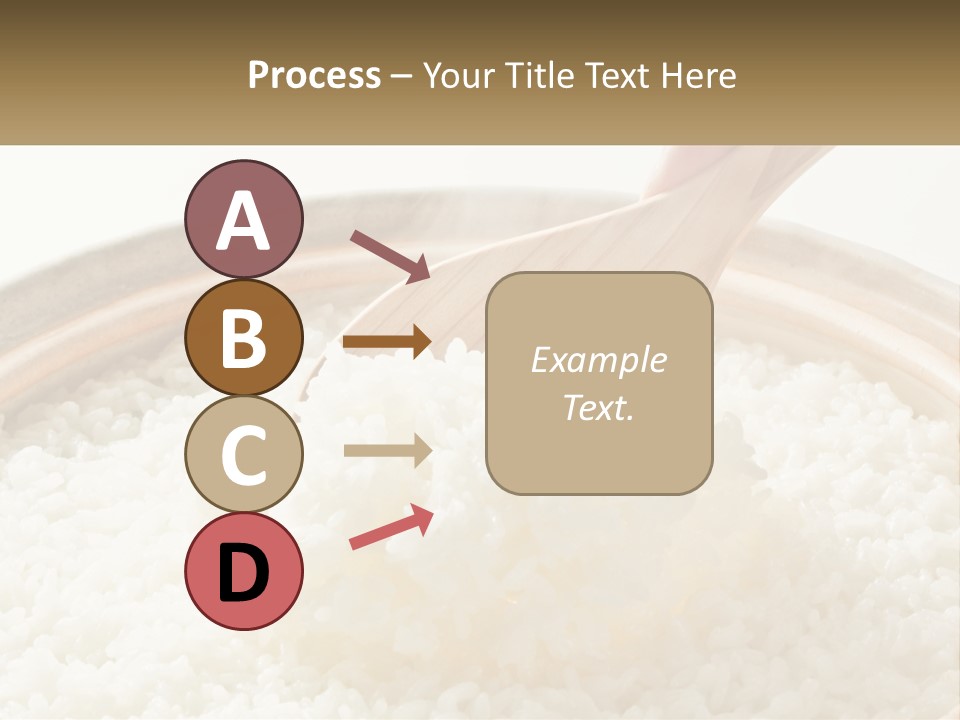A Person Scooping Rice Out Of A Wooden Bowl PowerPoint Template