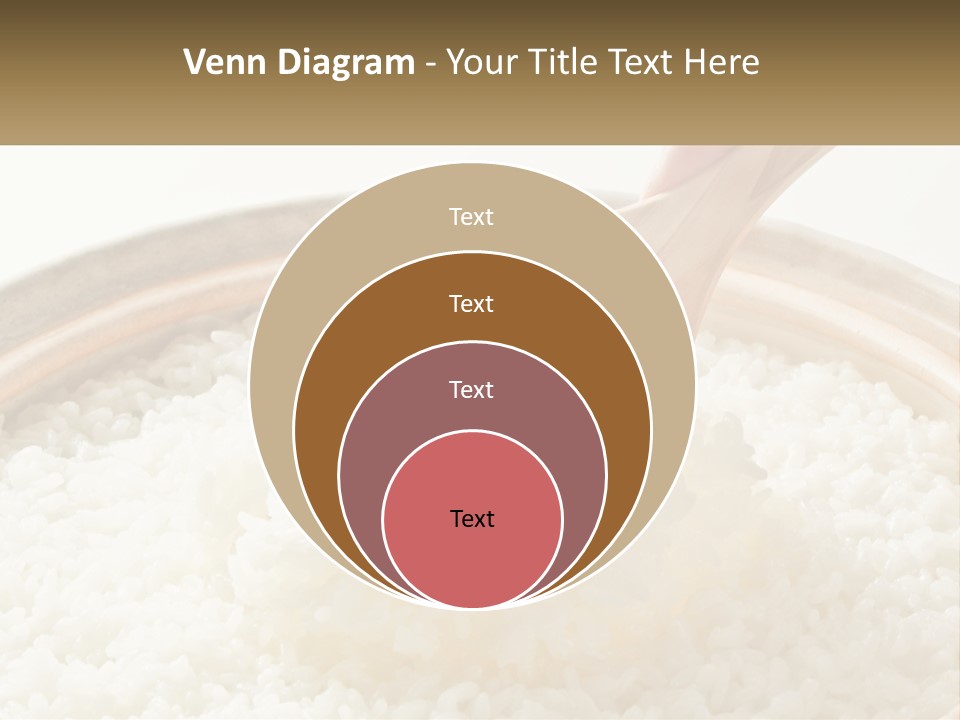 A Person Scooping Rice Out Of A Wooden Bowl PowerPoint Template