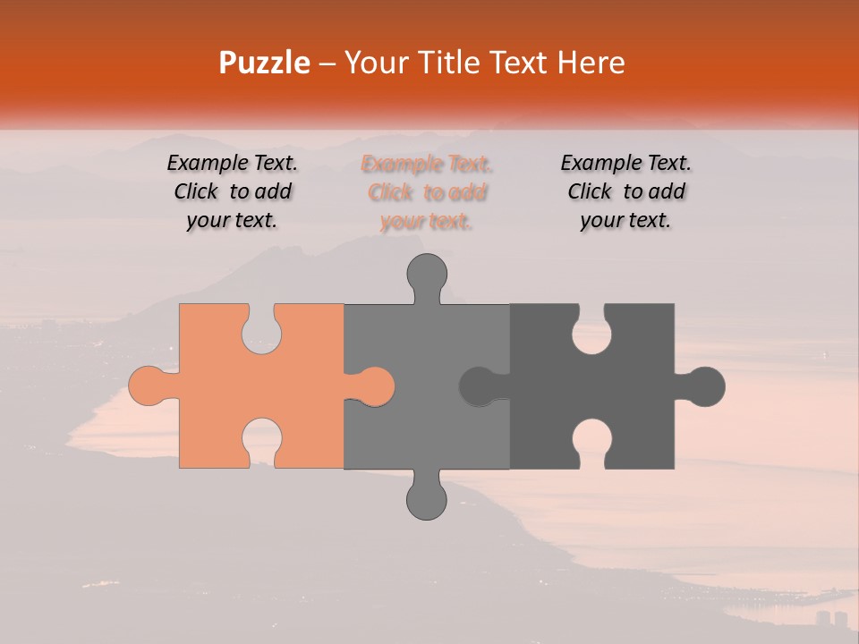 A Large Body Of Water Surrounded By Mountains PowerPoint Template