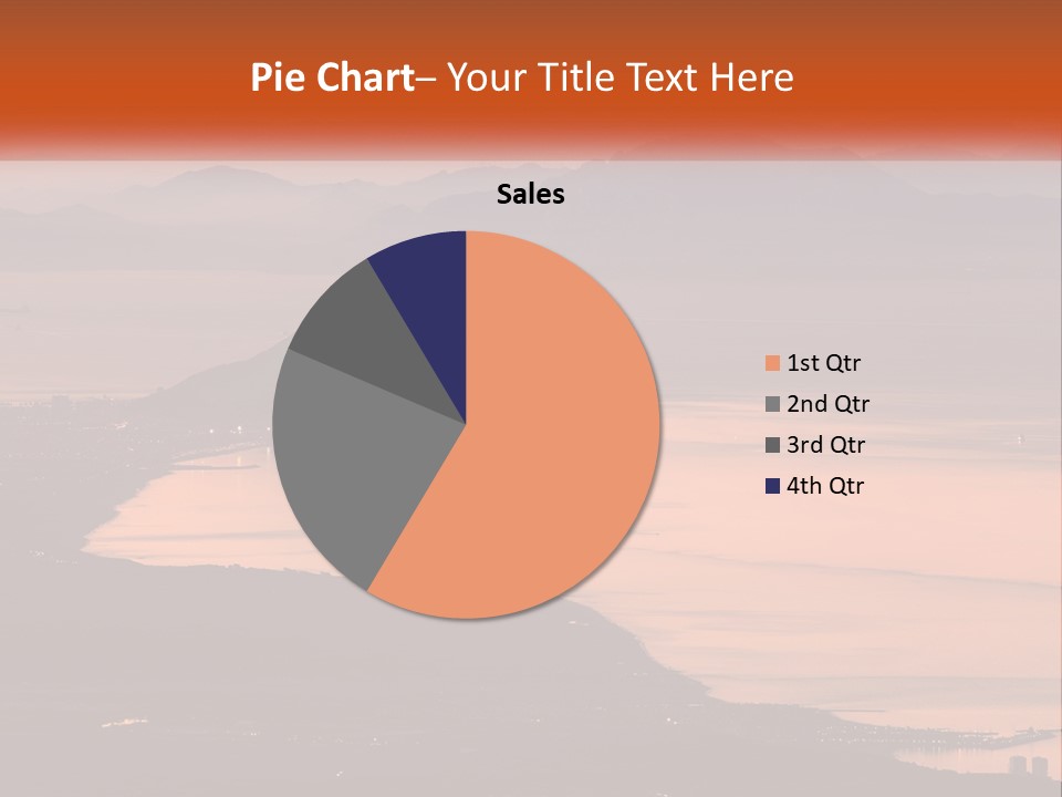 A Large Body Of Water Surrounded By Mountains PowerPoint Template