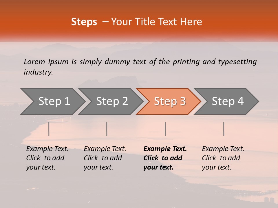 A Large Body Of Water Surrounded By Mountains PowerPoint Template