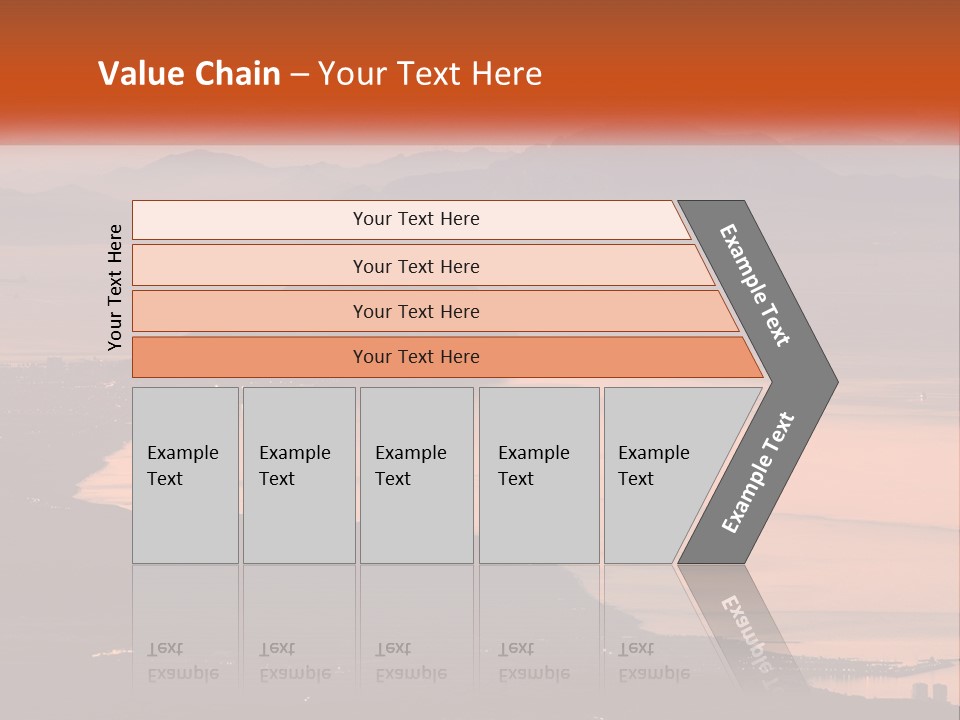 A Large Body Of Water Surrounded By Mountains PowerPoint Template