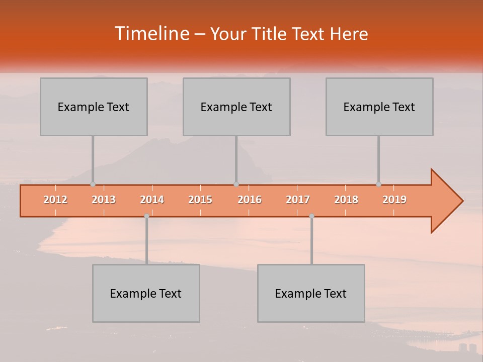 A Large Body Of Water Surrounded By Mountains PowerPoint Template