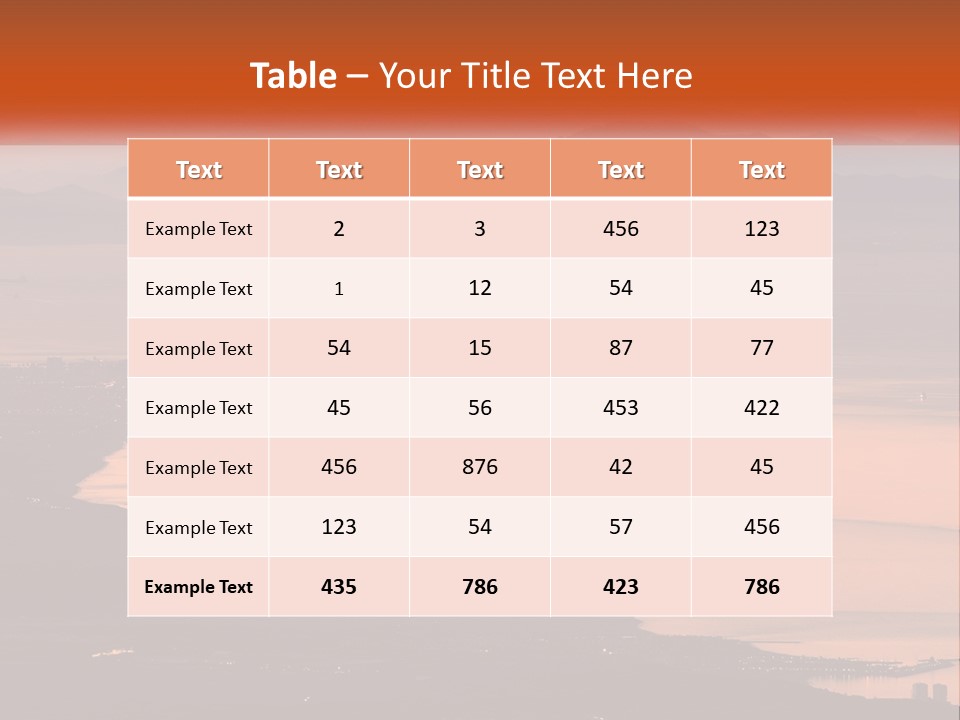 A Large Body Of Water Surrounded By Mountains PowerPoint Template