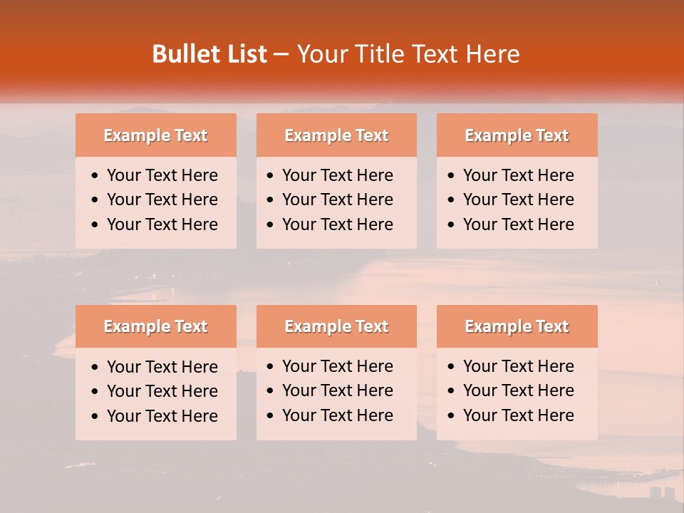 A Large Body Of Water Surrounded By Mountains PowerPoint Template