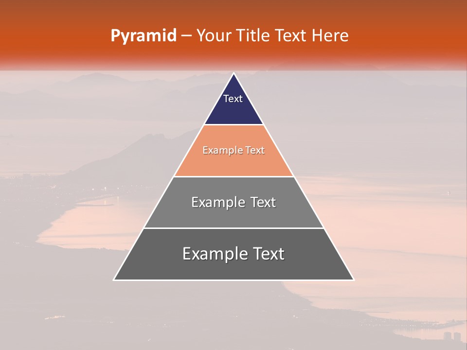 A Large Body Of Water Surrounded By Mountains PowerPoint Template