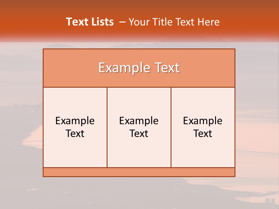 A Large Body Of Water Surrounded By Mountains PowerPoint Template