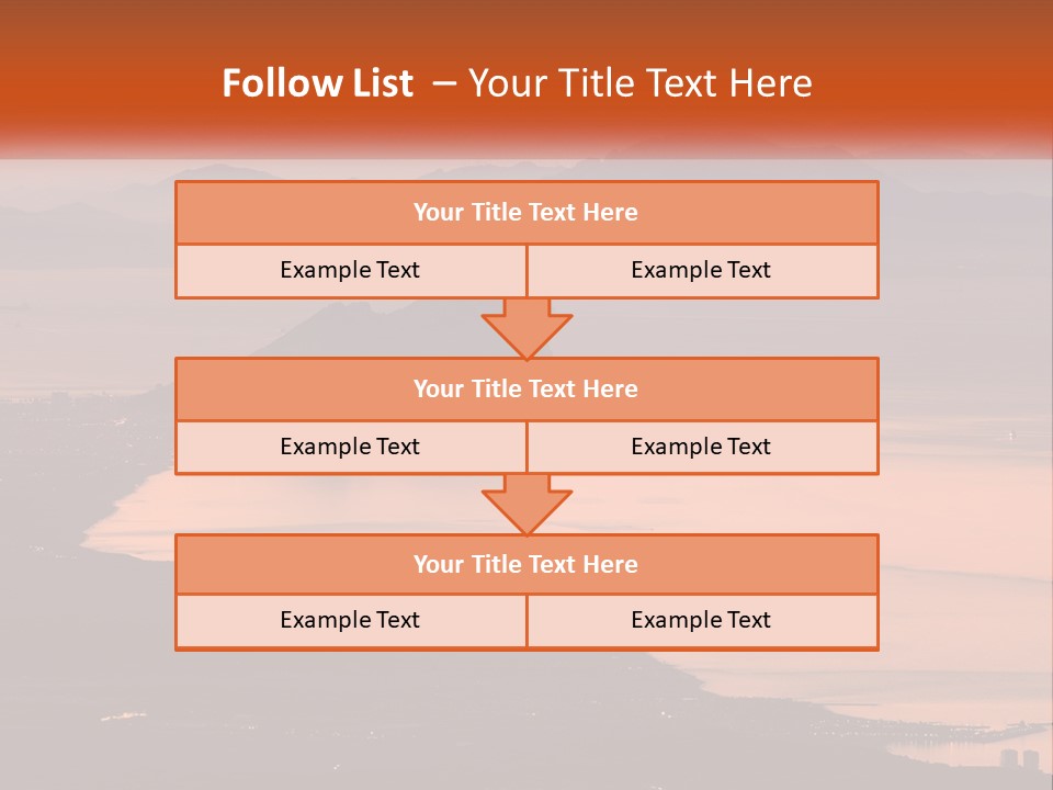 A Large Body Of Water Surrounded By Mountains PowerPoint Template