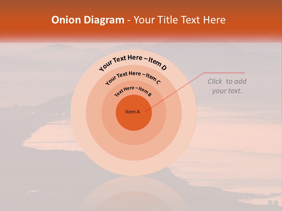 A Large Body Of Water Surrounded By Mountains PowerPoint Template