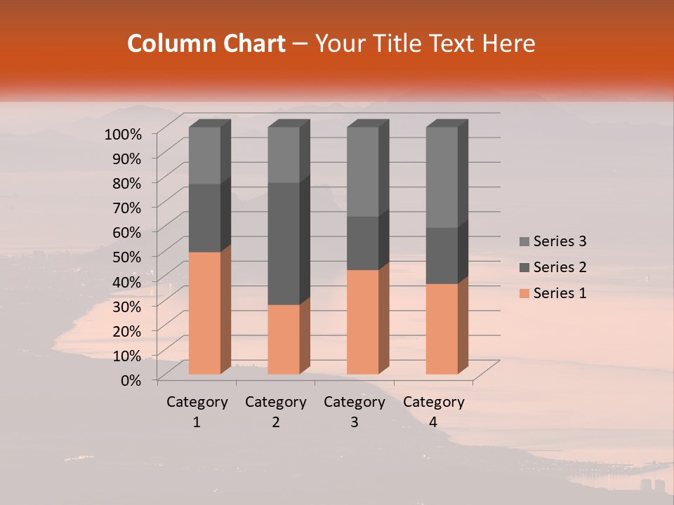 A Large Body Of Water Surrounded By Mountains PowerPoint Template
