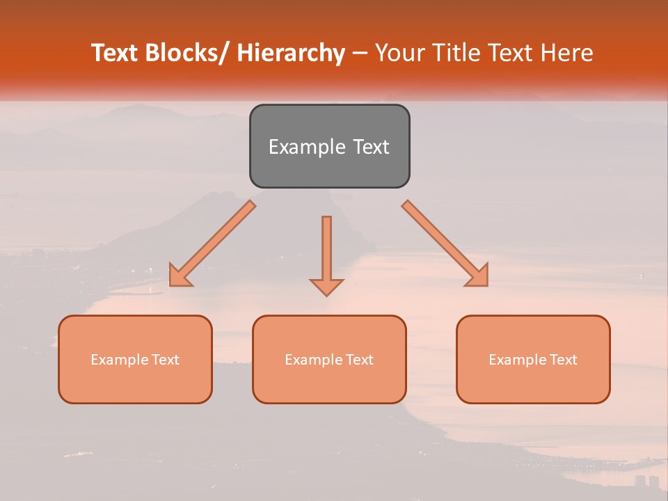 A Large Body Of Water Surrounded By Mountains PowerPoint Template