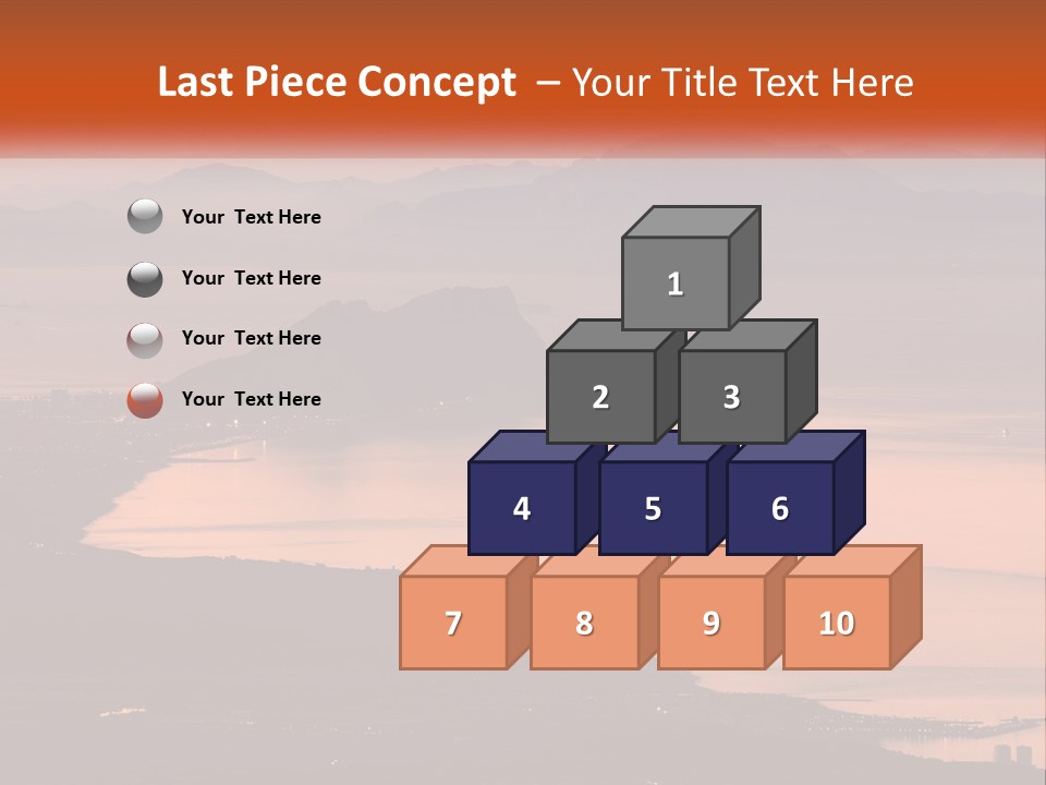 A Large Body Of Water Surrounded By Mountains PowerPoint Template