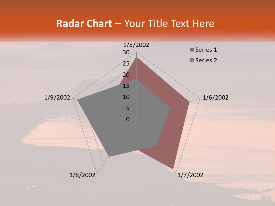A Large Body Of Water Surrounded By Mountains PowerPoint Template