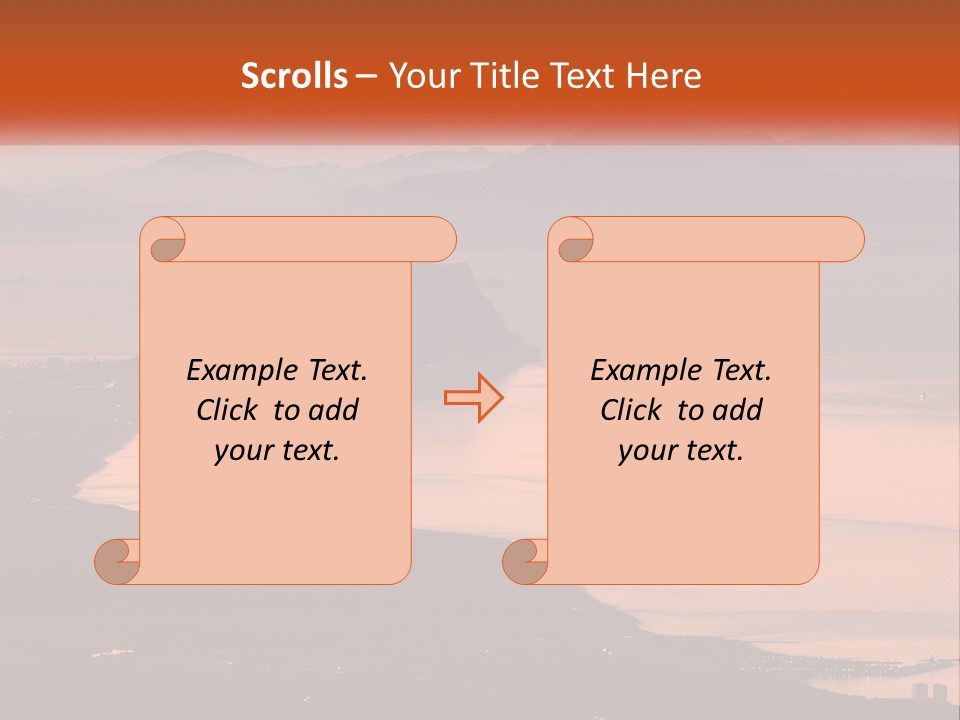 A Large Body Of Water Surrounded By Mountains PowerPoint Template