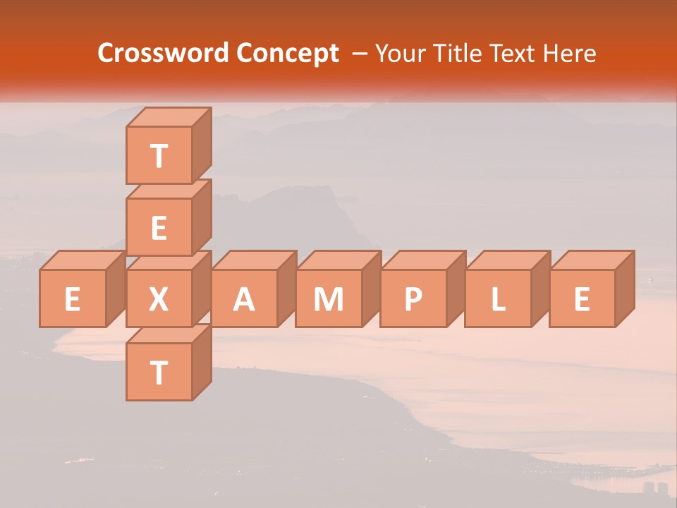 A Large Body Of Water Surrounded By Mountains PowerPoint Template