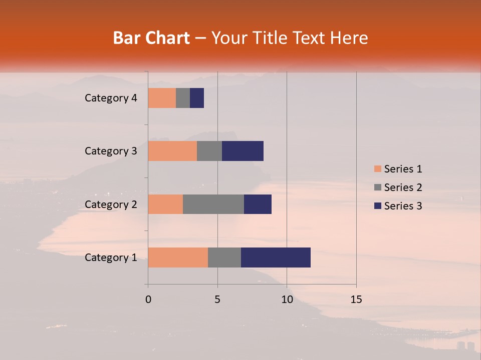A Large Body Of Water Surrounded By Mountains PowerPoint Template