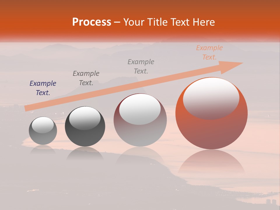 A Large Body Of Water Surrounded By Mountains PowerPoint Template